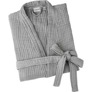 Šedý mušelínový župan velikost L/XL Kimono – Foutastic obraz