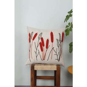 Lněný dekorační polštář 43x43 cm Straw – Mioli Decor obraz