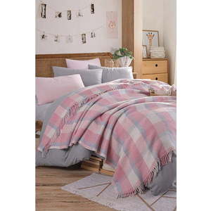 Růžový přehoz 180x220 cm Warm Soft – Mijolnir obraz