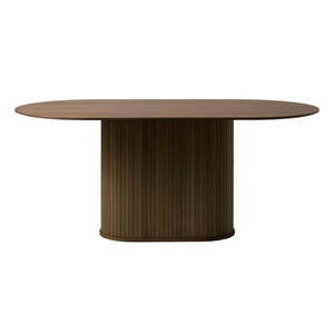 Hnědý jídelní stůl s deskou v dubovém dekoru 95x180 cm Nola – Unique Furniture obraz