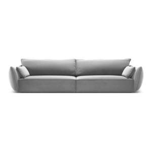 Světle šedá sametová pohovka 248 cm Vanda – Mazzini Sofas obraz