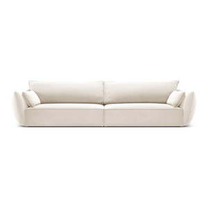 Béžová sametová pohovka 248 cm Vanda – Mazzini Sofas obraz