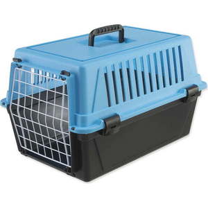 Černá/světle modrá přepravka pro domácího mazlíčka 37x58 cm Ferplast Atlas 20 – Plaček Pet Products obraz
