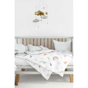 Bílé dětské povlečení do postýlky z bavlny Renforcé 100x150 cm Abc – Mijolnir obraz