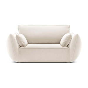 Béžové sametové křeslo Vanda – Mazzini Sofas obraz