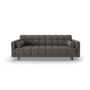 Tmavě šedá rozkládací/s úložným prostorem pohovka z textilie bouclé 222 cm Bali – Cosmopolitan Design obraz