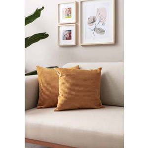 Manšestrové povlaky na polštáře v sadě 2 ks 43x43 cm – Mioli Decor obraz