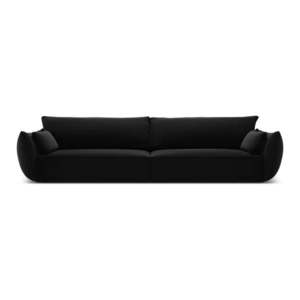 Černá sametová pohovka 248 cm Vanda – Mazzini Sofas obraz