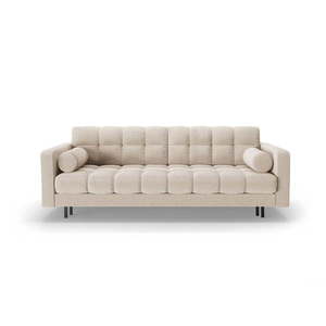 Béžová rozkládací/s úložným prostorem pohovka z textilie bouclé 222 cm Bali – Cosmopolitan Design obraz