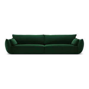 Tmavě zelená sametová pohovka 248 cm Vanda – Mazzini Sofas obraz