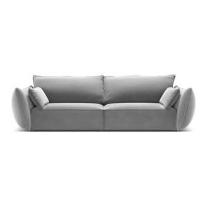 Světle šedá sametová pohovka 208 cm Vanda – Mazzini Sofas obraz