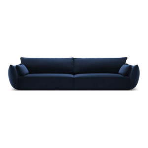 Tmavě modrá sametová pohovka 248 cm Vanda – Mazzini Sofas obraz