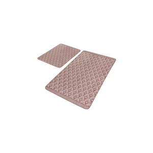 Hnědé sametové koupelnové předložky v sadě 2 ks 60x100 cm – Mila Home obraz