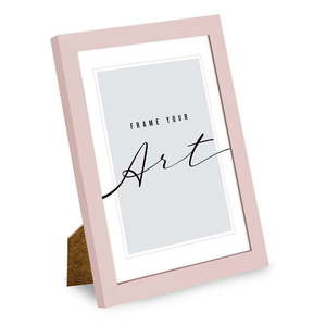 Světle růžový stojací/na zeď rámeček 12x17 cm – knor obraz