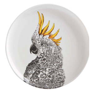 Bílý porcelánový talíř Maxwell & Williams Marini Ferlazzo Cockatoo, ø 20 cm obraz