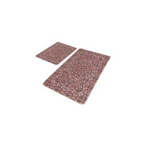 Hnědé sametové koupelnové předložky v sadě 2 ks 60x100 cm – Mila Home obraz