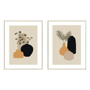 Obrazy v sadě 2 ks 30x40 cm Plants Graphic – knor obraz
