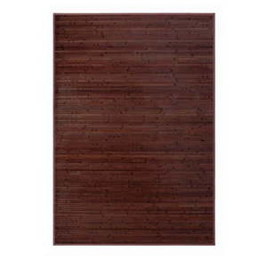 Tmavě hnědý bambusový koberec 140x200 cm – Casa Selección obraz