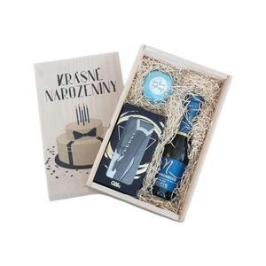 Dřevěná bedna k narozeninám - pro muže obraz