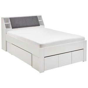 Carryhome POSTEL S ÚLOŽNÝM PROSTOREM, 140/200 cm bílá obraz