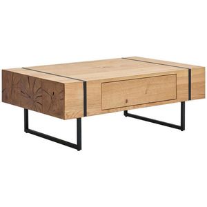 MID.YOU KONFERENČNÍ STOLEK, přírodní barvy, černá, dřevo, kov, kompozitní dřevo, 110/70/40 cm obraz