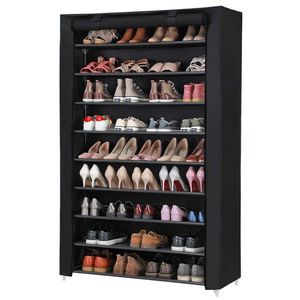 Boxxx REGÁL NA BOTY, černá, 100/162/28 cm obraz