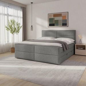 MID.YOU POSTEL BOXSPRING, 180/200 cm, barvy stříbra obraz