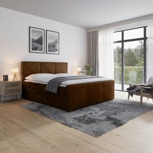 MID.YOU POSTEL BOXSPRING, 180/200 cm, hnědá obraz