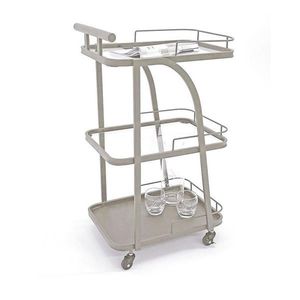 XXXL SERVÍROVACÍ VOZÍK, světle šedá, 35/45/79 cm obraz