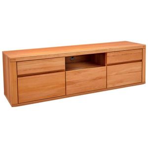 Voleo NÍZKÁ KOMODA, jádrový buk, jádrový buk, 194/58/50 cm obraz