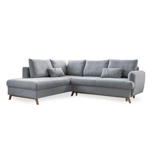 MID.YOU ROHOVÁ SEDAČKA, textil, světle šedá obraz