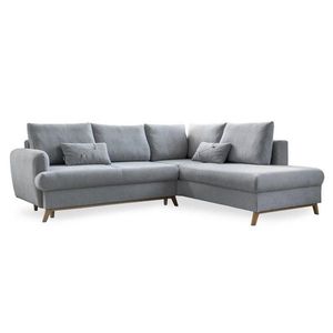 MID.YOU ROHOVÁ SEDAČKA, textil, světle šedá obraz