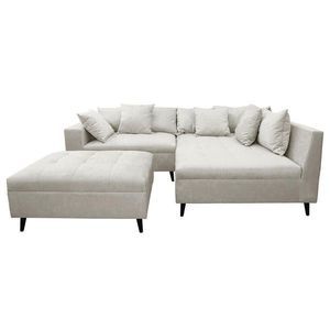 MID.YOU ROHOVÁ SEDAČKA, textil, světle šedá obraz