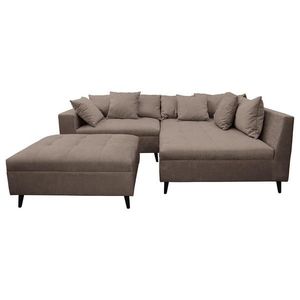 MID.YOU ROHOVÁ SEDAČKA, textil, hnědá obraz