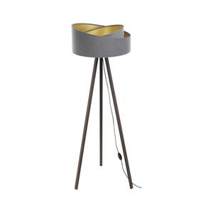 Stojací lampa GALAXY 1xE27/60W/230V šedá/hnědá obraz