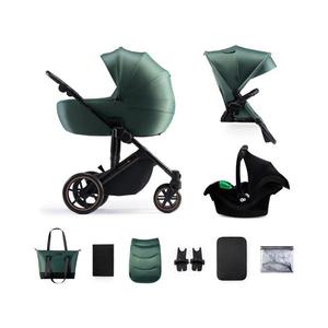 Kinderkraft KINDERKRAFT SELECT - Kombinovaný kočárek 3v1 PRIME 2 Premium Dark green obraz