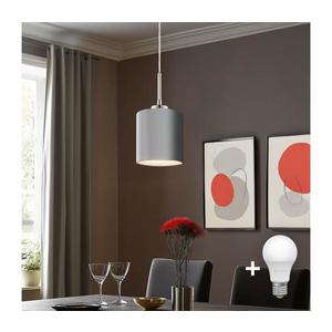 Eglo Eglo - LED Lustr na lanku TUNJA 1xE27/60W/230V šedá obraz