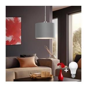 Eglo Eglo - Lustr na lanku TUNJA 1xE27/60W/230V šedá obraz