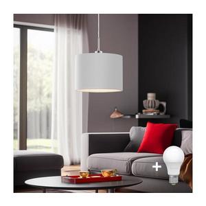 Eglo Eglo - LED Lustr na lanku TUNJA 1xE27/60W/230V bílá obraz