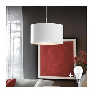 Eglo Eglo - LED Lustr na lanku TUNJA 1xE27/60W/230V bílá obraz