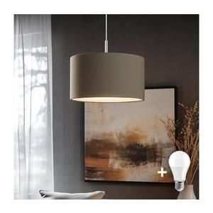 Eglo Eglo - LED Lustr na lanku TUNJA 1xE27/60W/230V taupe obraz