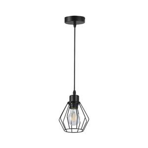 Lustr na lanku 1xE27/35W/230V pr. 18 cm černá obraz