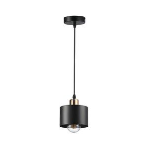 Lustr na lanku 1xE27/35W/230V pr. 12 cm černá/zlatá obraz