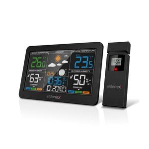 Eldonex ELDONEX EWS-1010-BK - Meteostanice s LCD displejem 2xAAA černá obraz