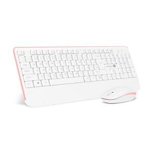 CONNECT IT CONNECT IT CKM-7801-CS - Bezdrátová klávesnice a myš 1200 DPI bílá/růžová obraz