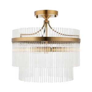 Endon Endon 112575 - Přisazený lustr MARIETTA 3xE14/7W/230V mosaz/čirá obraz