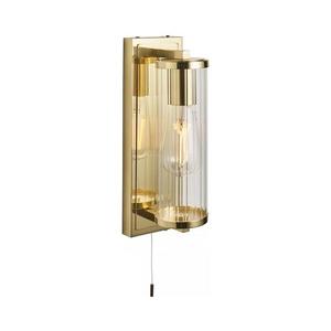 Endon Endon 94075 - Koupelnové nástěnné svítidlo TAYLOR 1xE27/10W/230V IP44 zlatá obraz