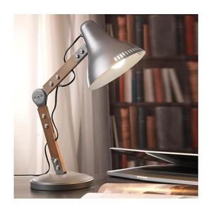 ONLI ONLI - Stolní lampa ARCHITETTO 1xE27/22W/230V 62 cm šedá/hnědá obraz