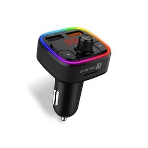 CONNECT IT CONNECT IT CCC-9090-BK - LED RGB FM vysílač do auta s funkcí handsfree černá obraz