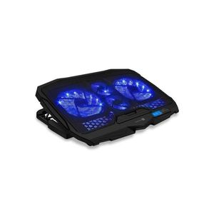 CONNECT IT CONNECT IT CCP-2200-BK-Chladící podložka pro notebook 4x vent. 2xUSB černá/modrá obraz